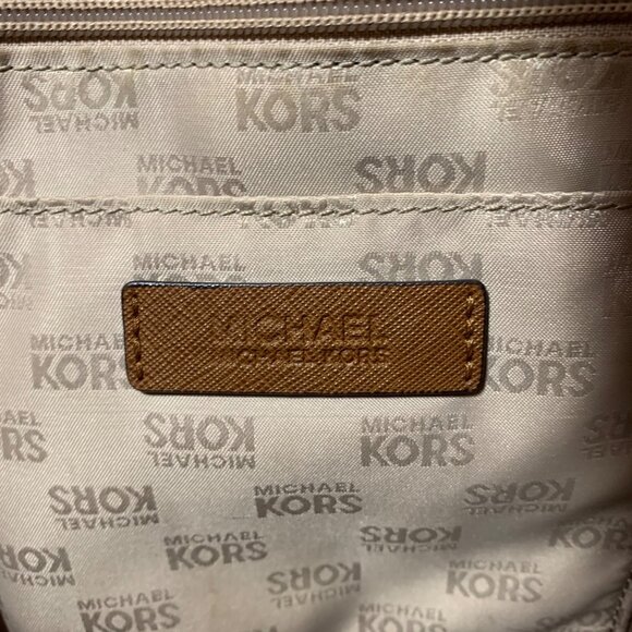 MK Michael Kors Jet Set Travel Large Saffiano Leather North/South Tote Handbag - Picture 6 of 11